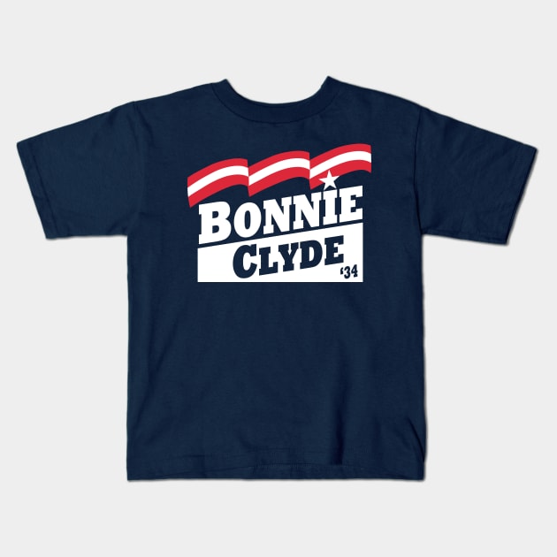 Bonnie & Clyde Campaign T-Shirt Kids T-Shirt by CYCGRAPHX